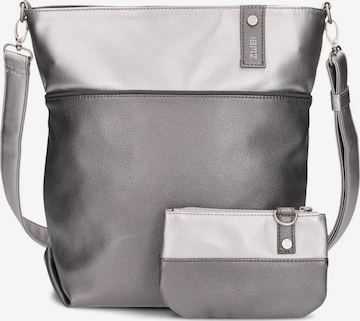 Sac à bandoulière 'JANA J12' ZWEI en argent : devant