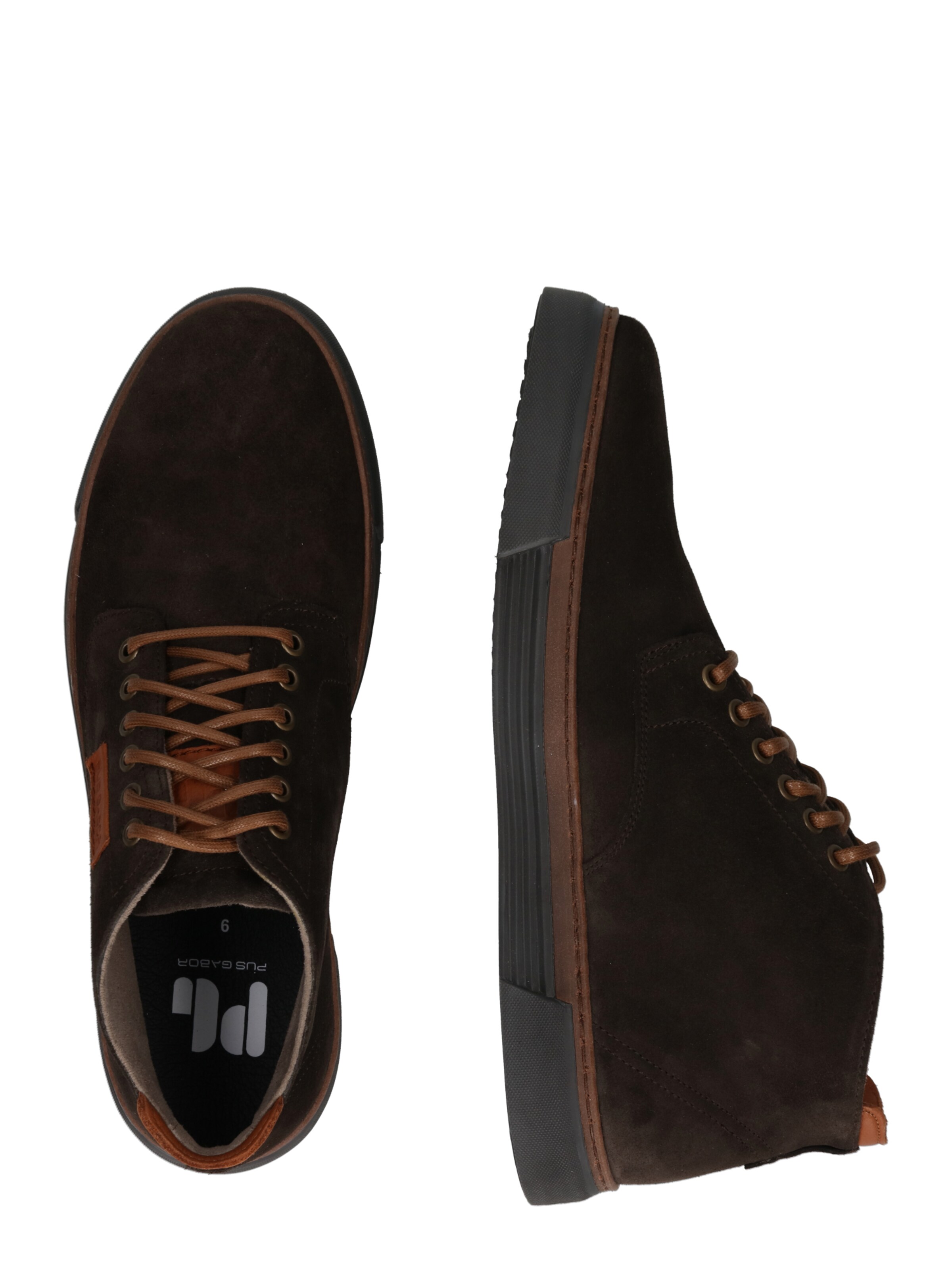 Pius Gabor Sneakers hoog in Bruin