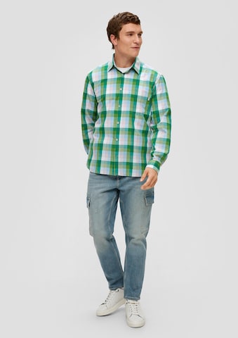 s.Oliver Regular fit Button Up Shirt in Green