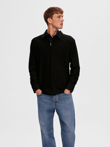 SELECTED HOMME Shirt in Zwart: voorkant