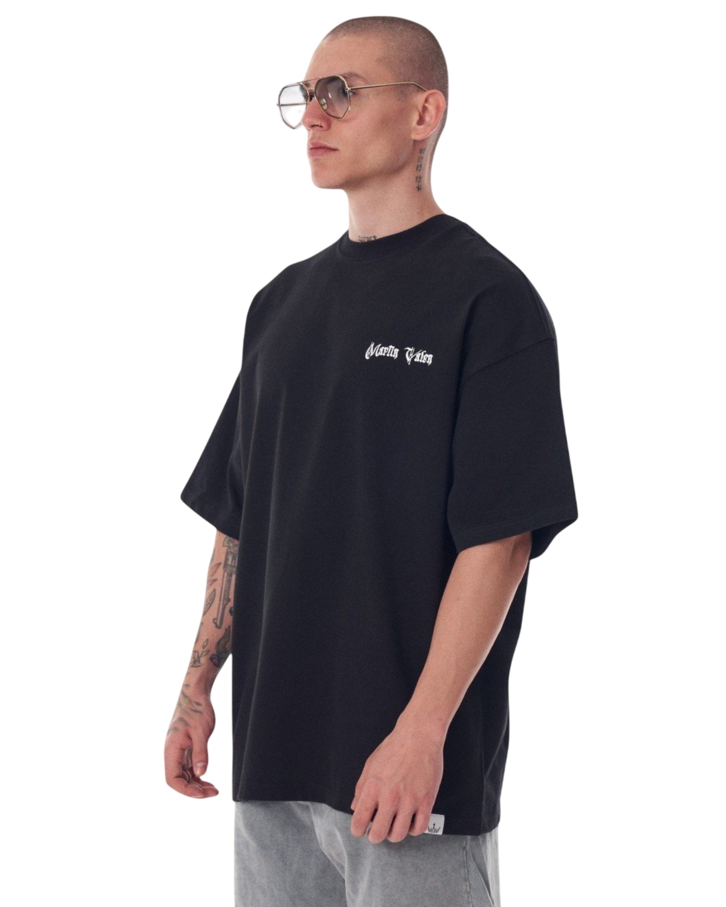 MARTIN VALEN Shirt in Zwart