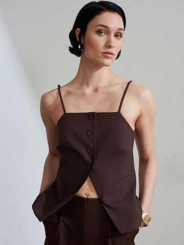 Gilet 'Westen' di Dilvin in marrone: frontale