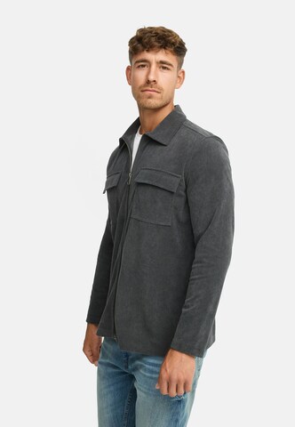 INDICODE JEANS Regular fit Overhemd 'Nemoto' in Grijs