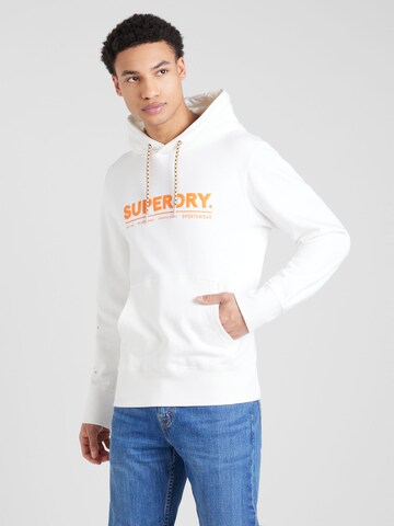 Superdry - Sudadera en blanco: frente