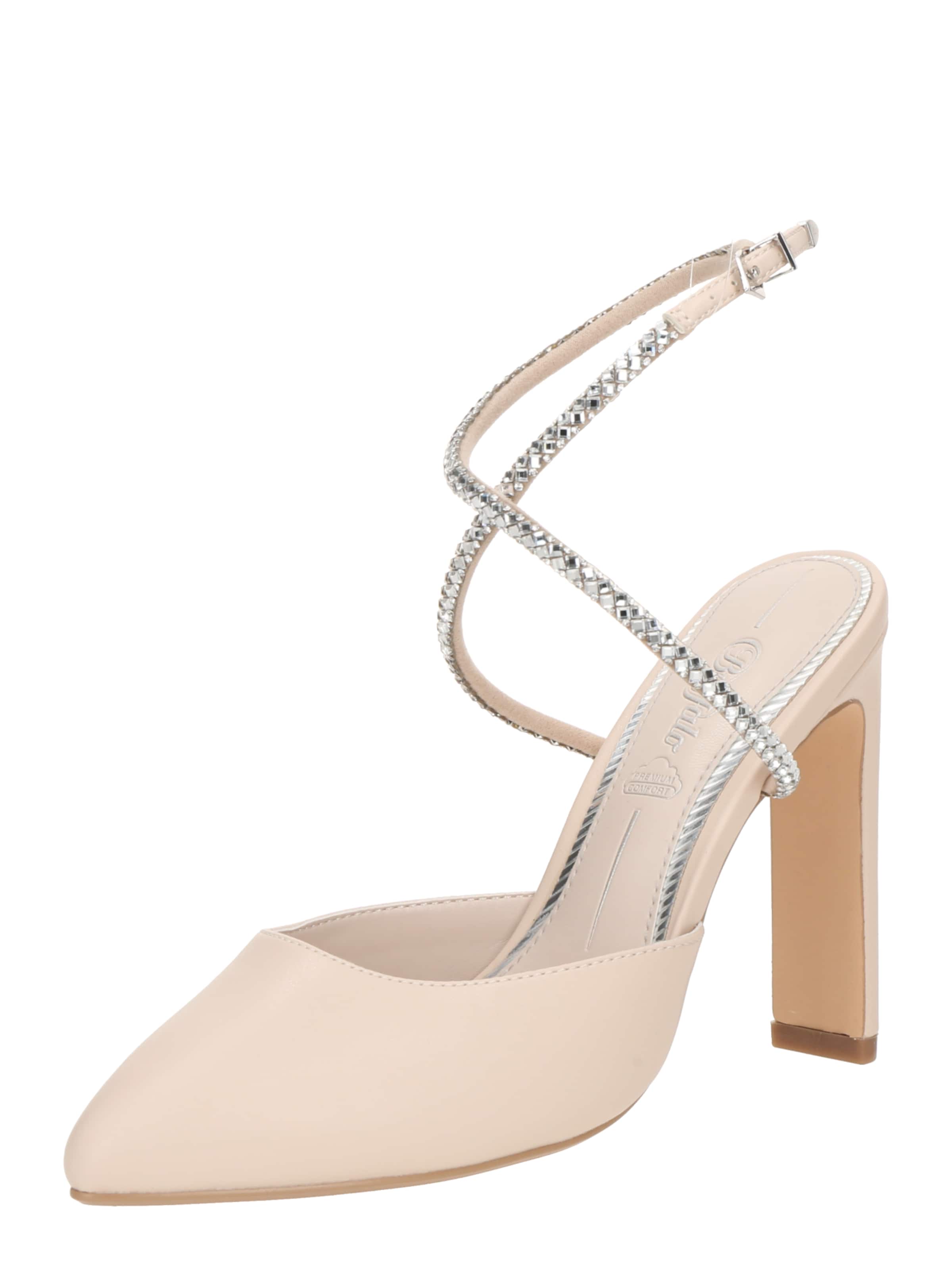 bēšs BUFFALO Vaļējas augstpapēžu kurpes 'JOLIE QUEEN': no priekšpuses