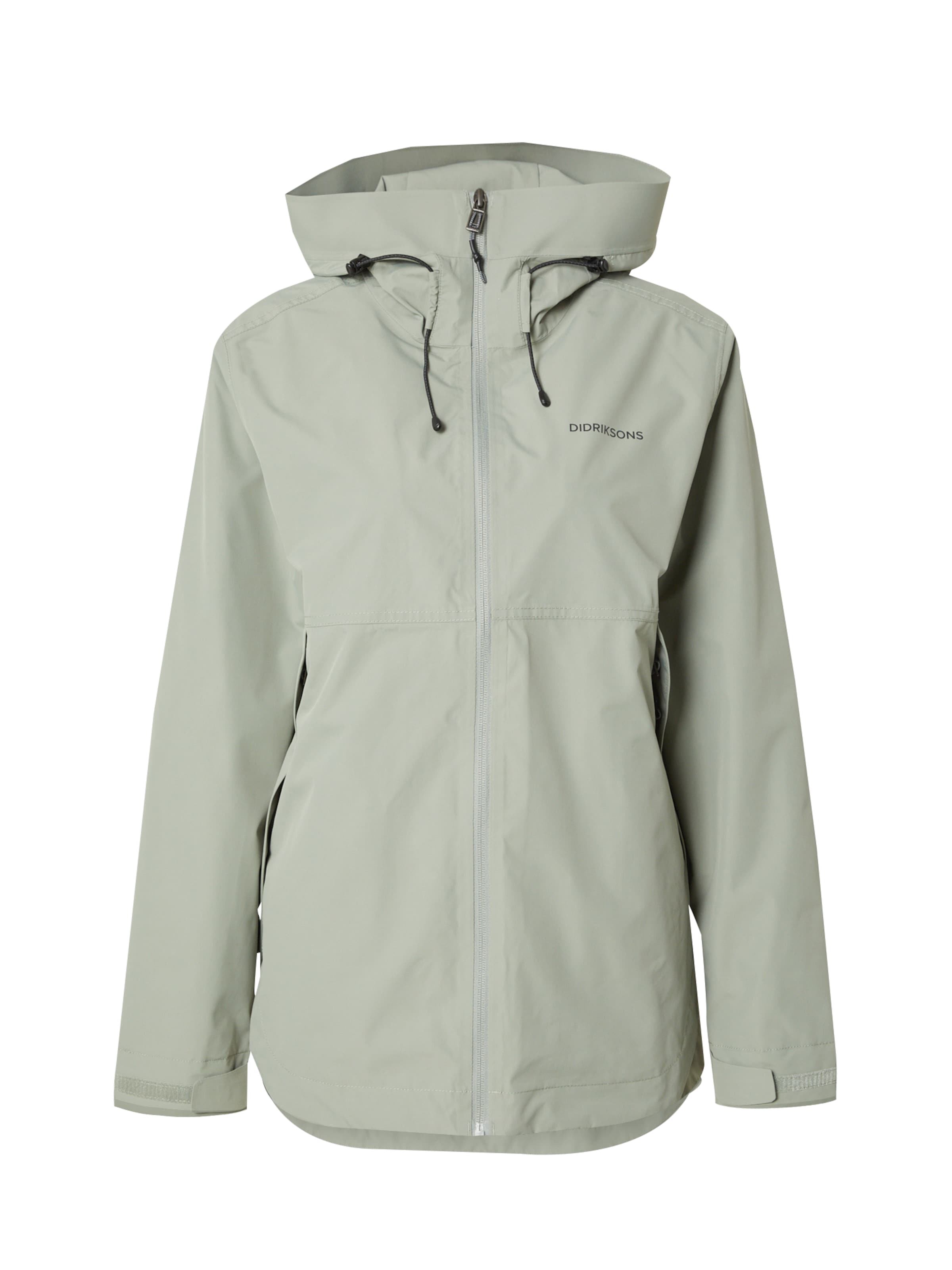 Didriksons Functionele jas 'Tilde' in Groen: voorkant