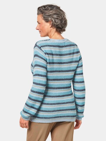 Goldner Pullover in Blau