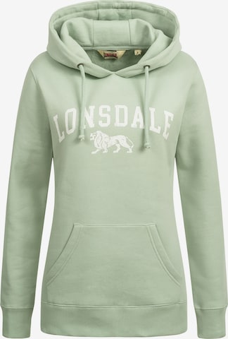 Sweat-shirt 'Balnacoil' LONSDALE en vert : devant