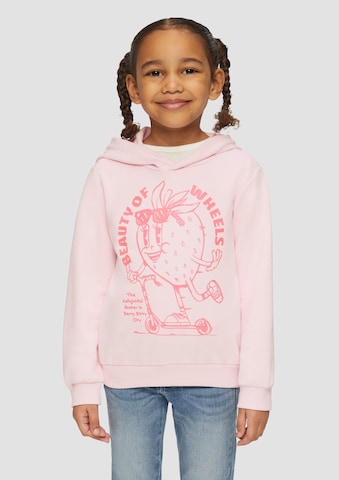 s.Oliver Sweatshirt in Roze: voorkant
