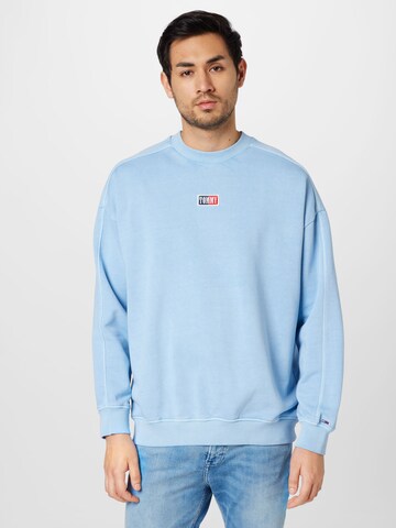 Tommy Jeans Sweatshirt 'Skater Timeless' in Blauw: voorkant