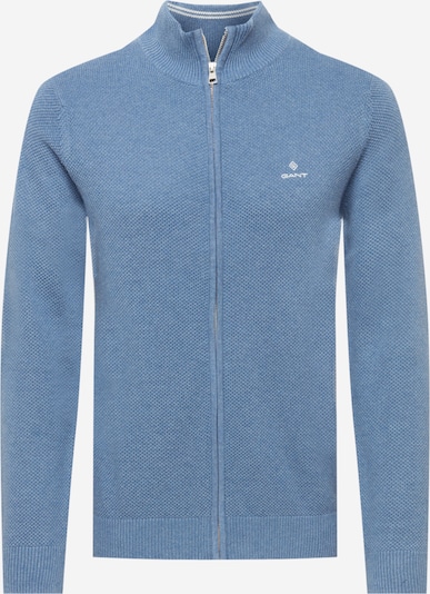 GANT Strickjacke in rauchblau / weiß, Produktansicht