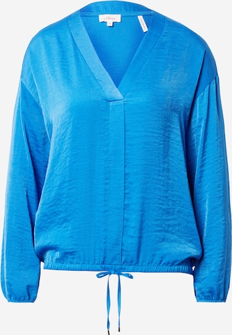 s.Oliver Blouse in Blauw: voorkant