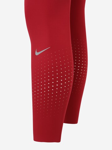 NIKE Skinny Workout Pants 'Epic Luxe' in Red