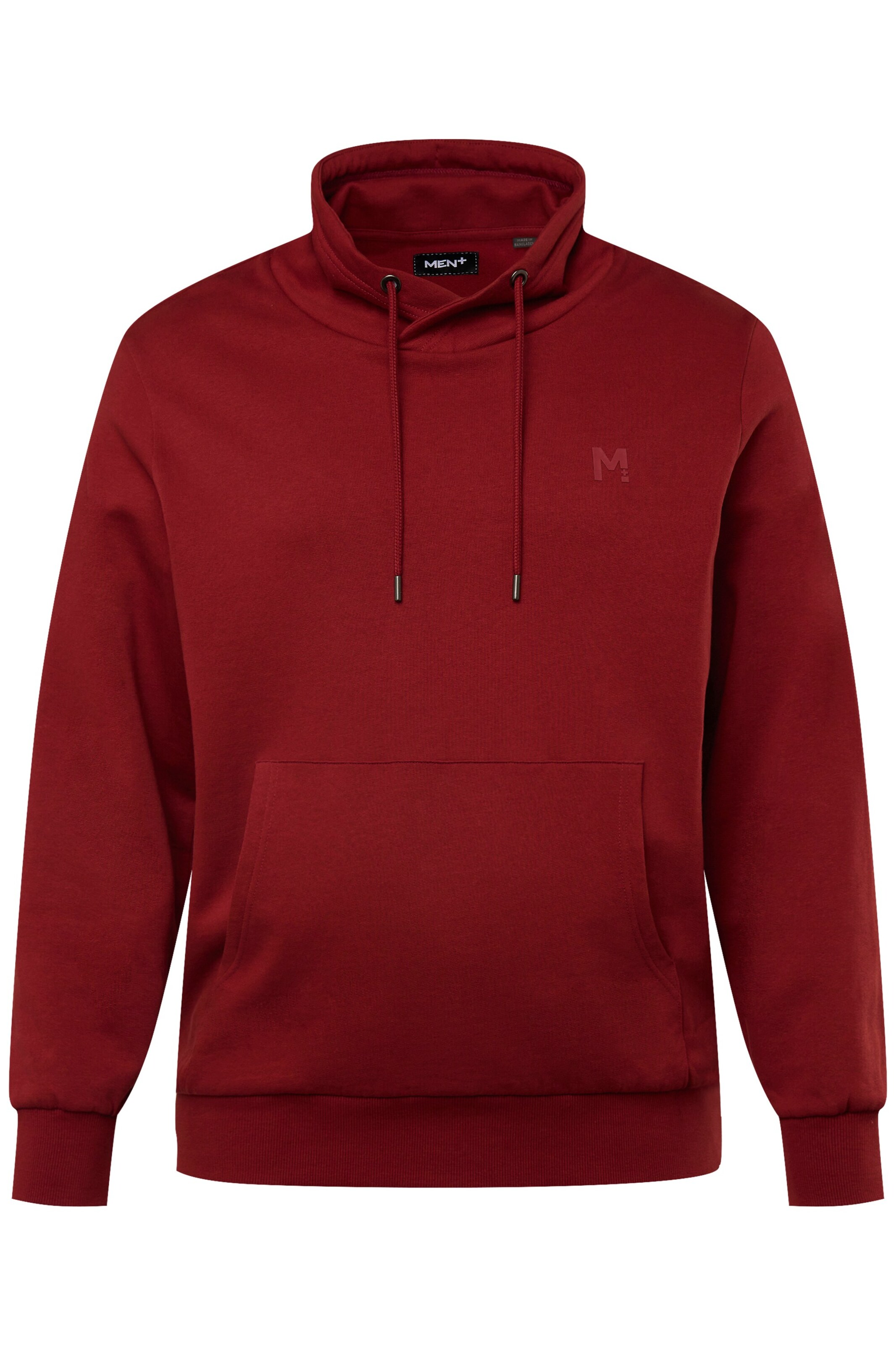 Men Plus Sweatshirt in Rot: Vorderseite