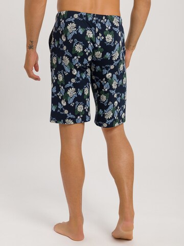 Hanro Pajama Pants ' Night & Day ' in Blue