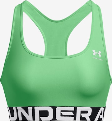 UNDER ARMOUR Sports Bra 'Authentics' in Green: front