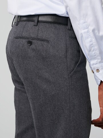 MEYER Regular Chino Pants 'Reda Flexo' in Grey