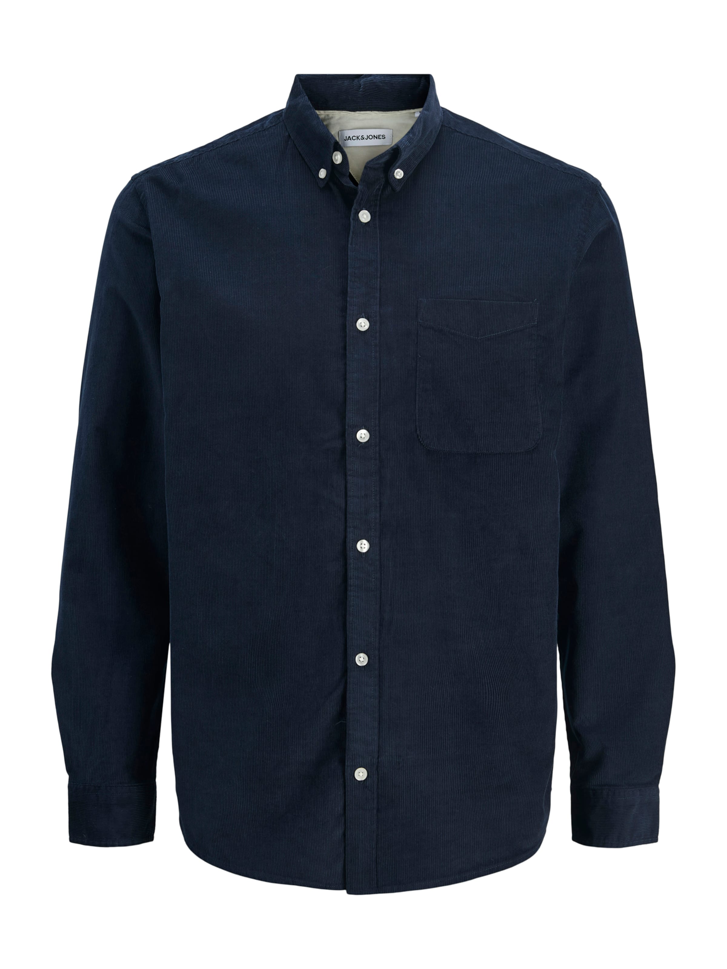 JACK & JONES Regular fit Button Up Shirt 'JJEClassic' in Blue: front