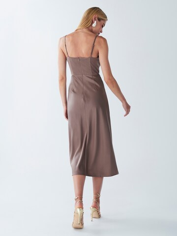 BWLDR Cocktail dress 'Tayah' in Grey: back