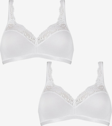 SLOGGI - Bustier Sujetador ' Romance ' en blanco: frente