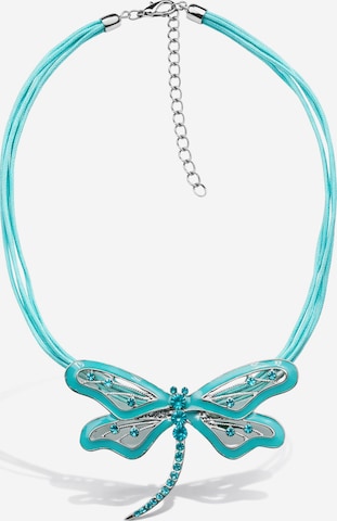 COLLEZIONE ALESSANDRO Necklace 'Dragonfly' in Blue: front