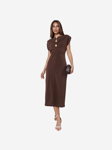 Robe 'Midi' Busem en marron : devant