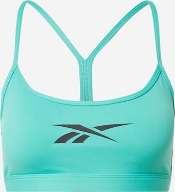 Reebok Bustier Biustonosz sportowy w kolorze niebieski: przód