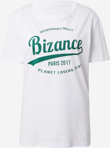 Tricou 'THOMAS' de la Bizance Paris pe alb: față