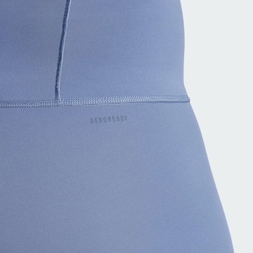 ADIDAS PERFORMANCE Skinny Workout Pants 'All Me' in Blue