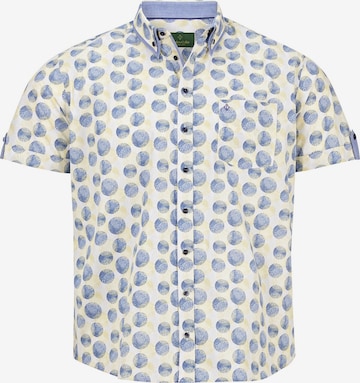 Charles Colby Button Up Shirt in Yellow: front