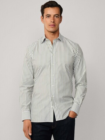 Hackett London Slim Fit Hemd in Grün: Vorderseite