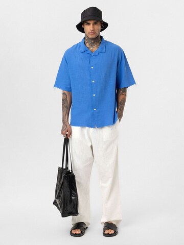 Dandalo Comfort fit Button Up Shirt 'Leon' in Blue