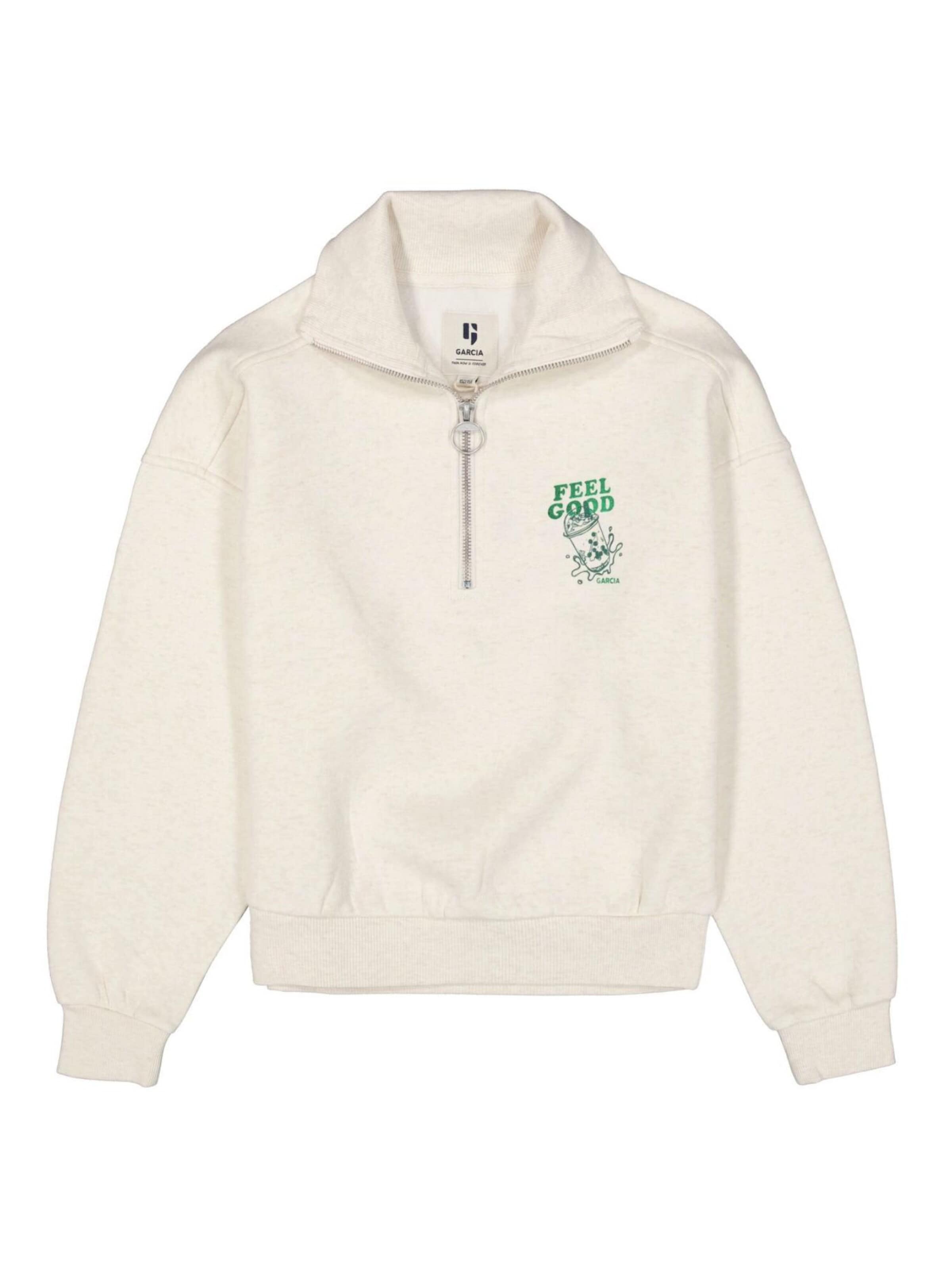 GARCIA Sweatshirt in Beige: front