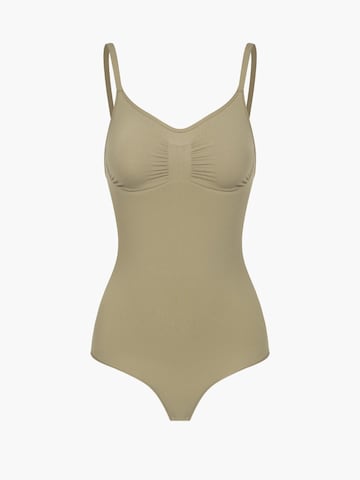 creamy Shapingbody 'Sculpting Shapewear mit String' in Grün: Vorderseite