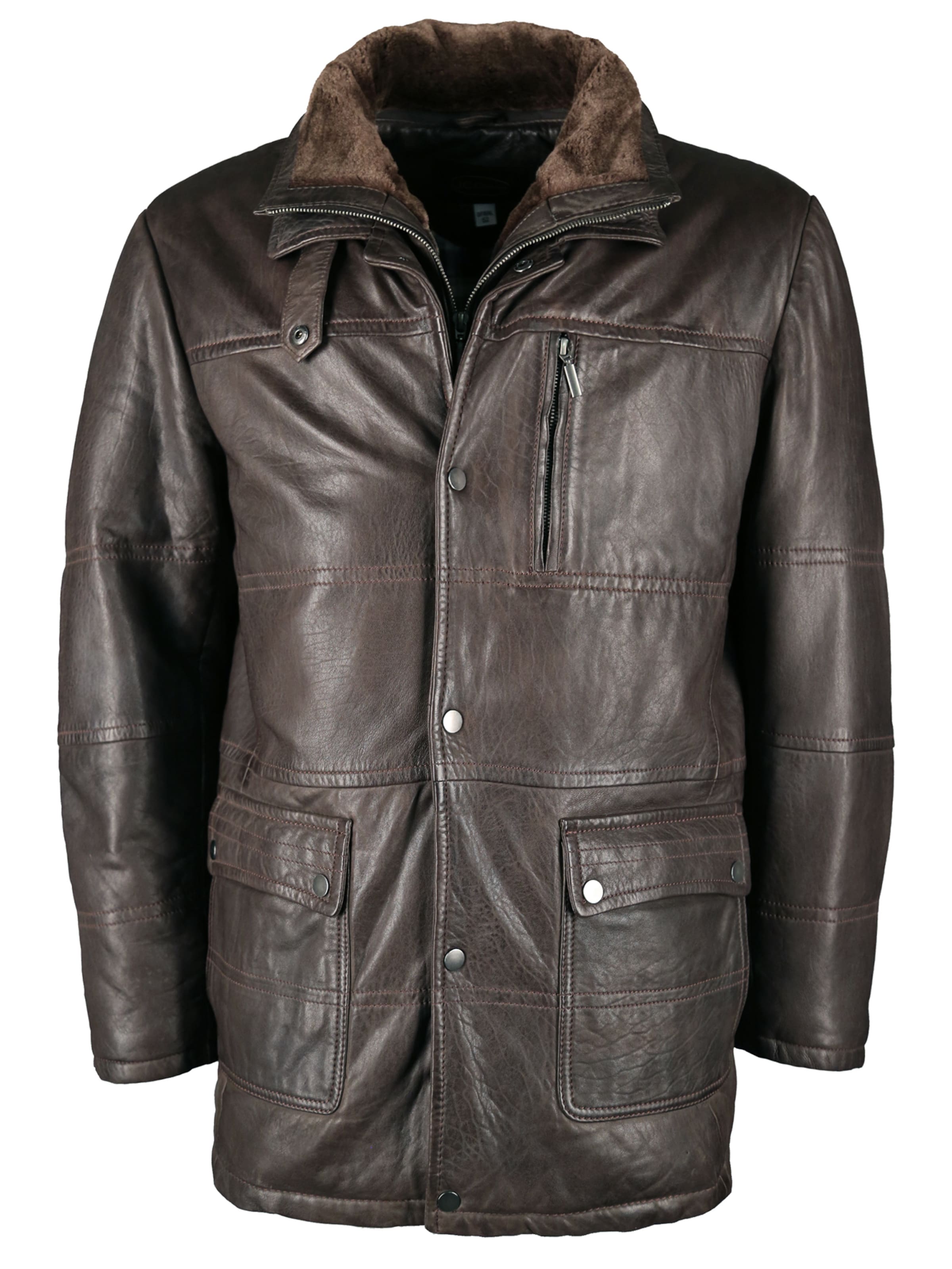 JCC Lederjacke in Braun: Vorderseite