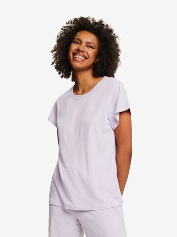 ESPRIT Slaapshirt in Blauw: voorkant