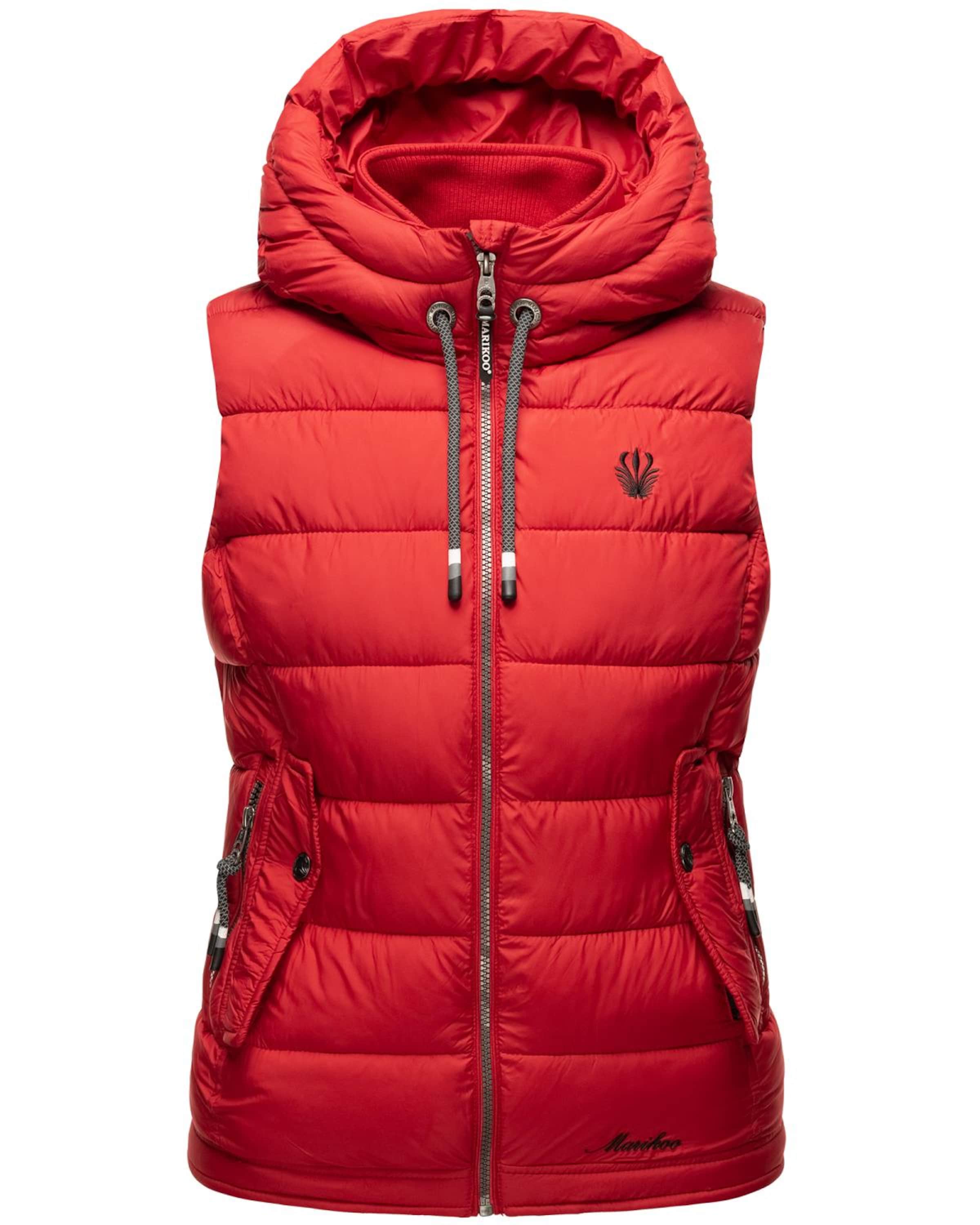 MARIKOO Steppweste 'Taisaa' in Rot: Vorderseite