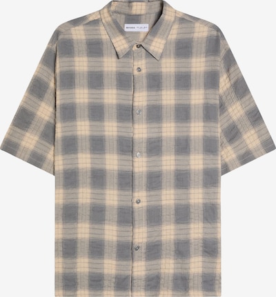 Bershka Paita värissä beige / tummanharmaa, Tuotenäkymä