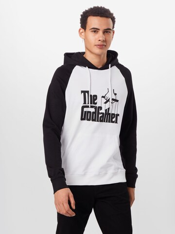 Only & Sons Sweatshirt 'GODFATHER' i hvid: forside