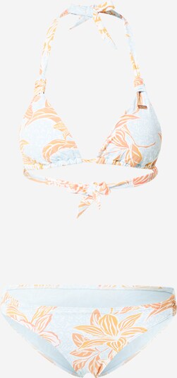 ROXY Bikini 'ISLAND IN THE SUN' en bleu clair / jaune d'or / abricot / blanc, Vue avec produit