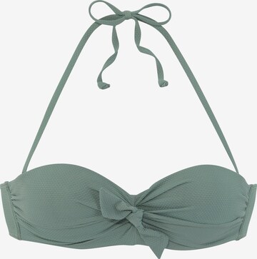 LASCANA Balconette Bikinitop in Groen: voorkant