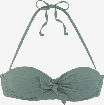 LASCANA Bikini Top in Green: front