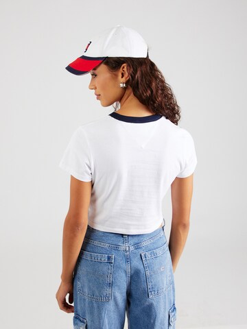 Tricou de la Tommy Jeans pe alb