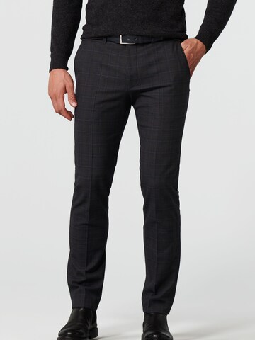 Regular Pantalon chino MEYER en gris : devant