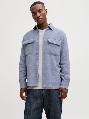 JACK & JONES Regular fit Button Up Shirt 'JPRRayle' in Blue: front