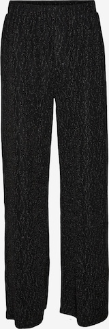 VERO MODA Wide leg Broek 'Kanz' in Zwart: voorkant