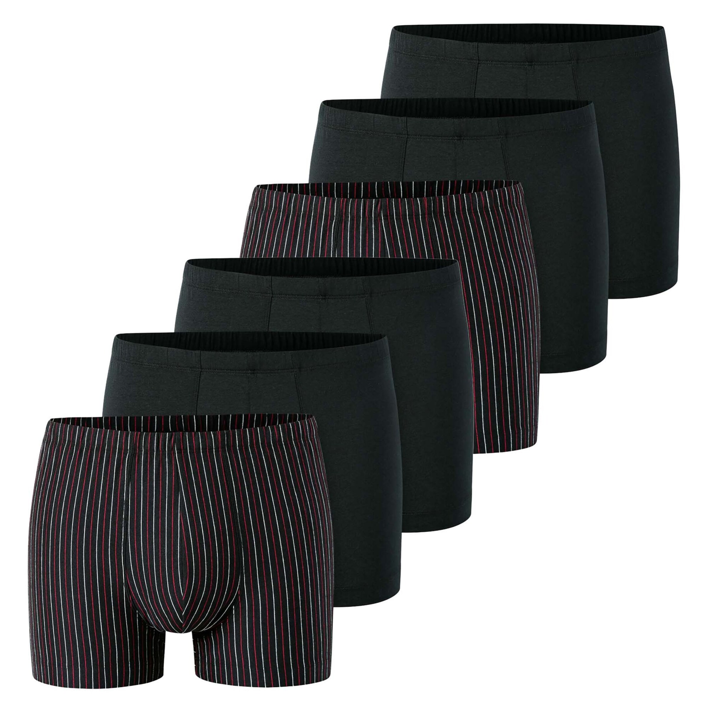 SCHIESSER Boxershorts in 4XL in schwarz / weiß, Produktansicht