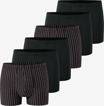 SCHIESSER Boxershorts in 4XL in schwarz / weiß, Produktansicht