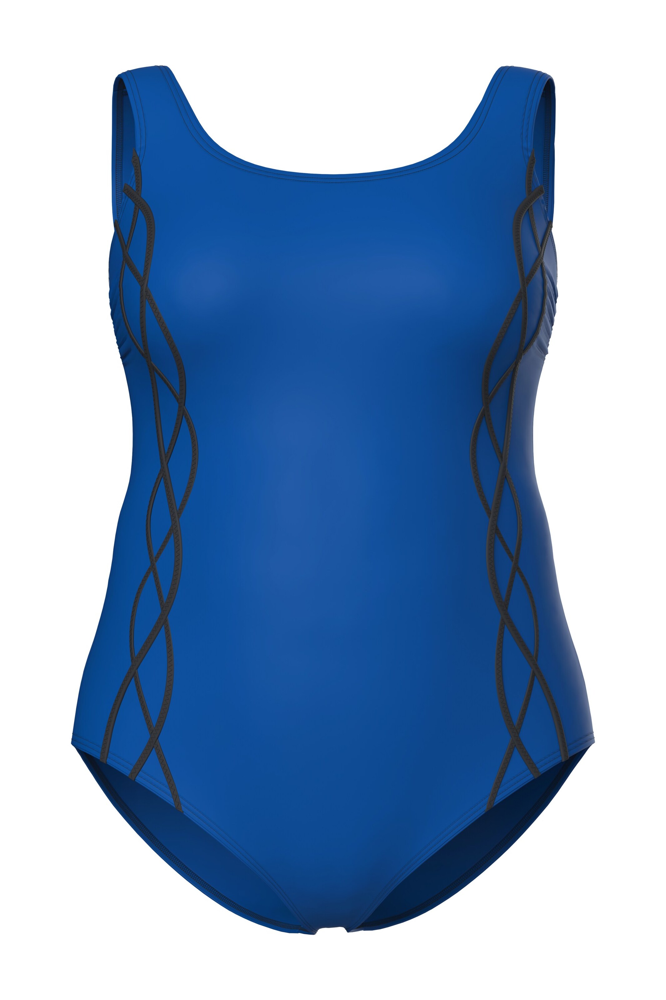 Minimiseur Maillot de bain Ulla Popken en bleu : devant
