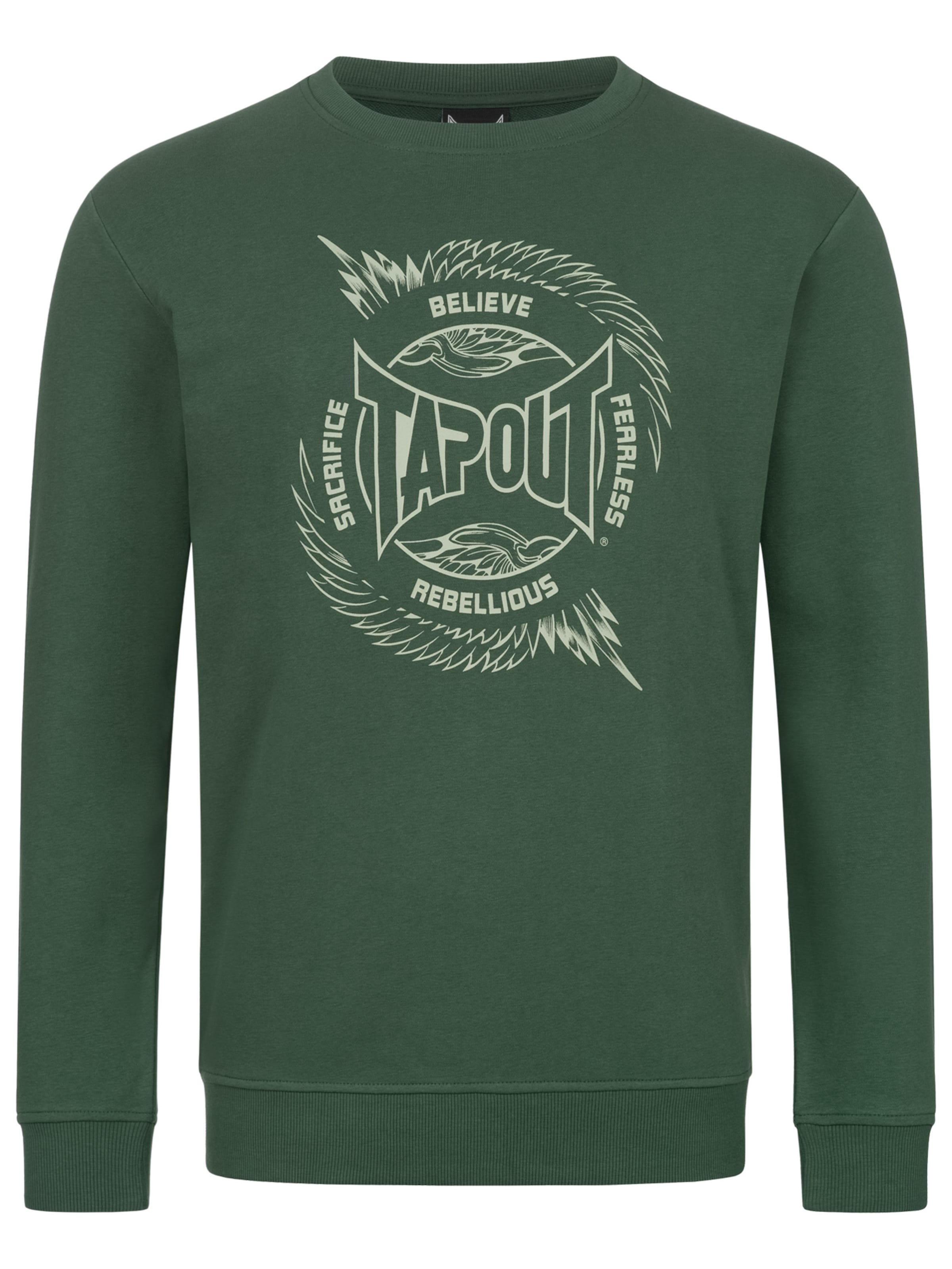Tapout Sweatshirt 'Spirit' i grön: framsida